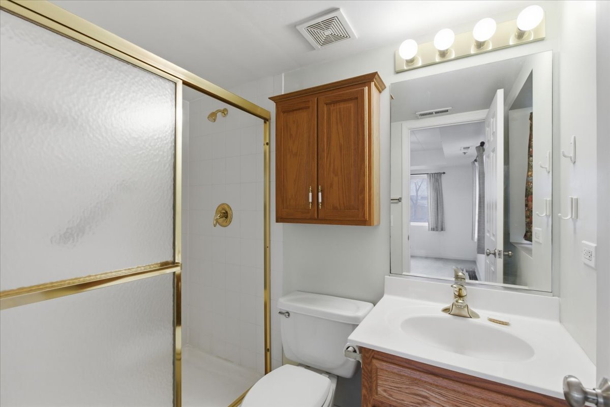 7316 40th Street, Unit 2E Lyons, IL 60534 - Photo 8 of 14 a bathroom with a sink a toilet and shower