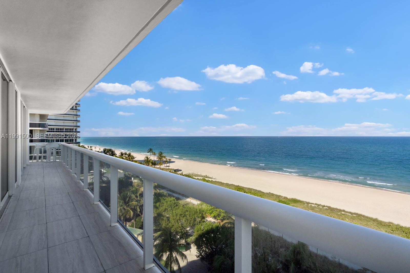 9559 Collins Avenue, Unit S8B Surfside, FL 33154 - Photo 4 of 42 a view of balcony with furniture