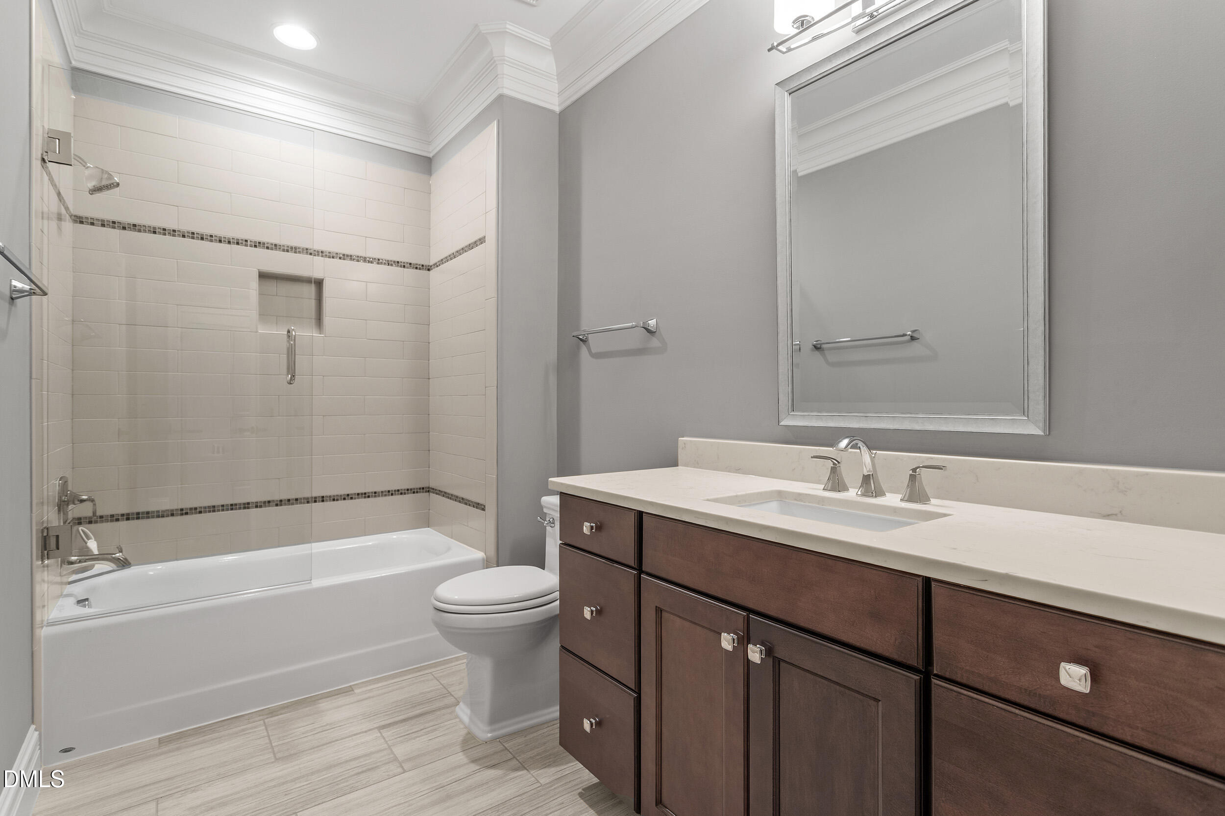 1361 Queensferry Road Cary, NC 27511 - Photo 43 of 50 a bathroom with a sink a toilet and shower