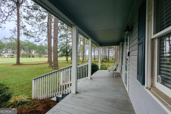 a view of a porch