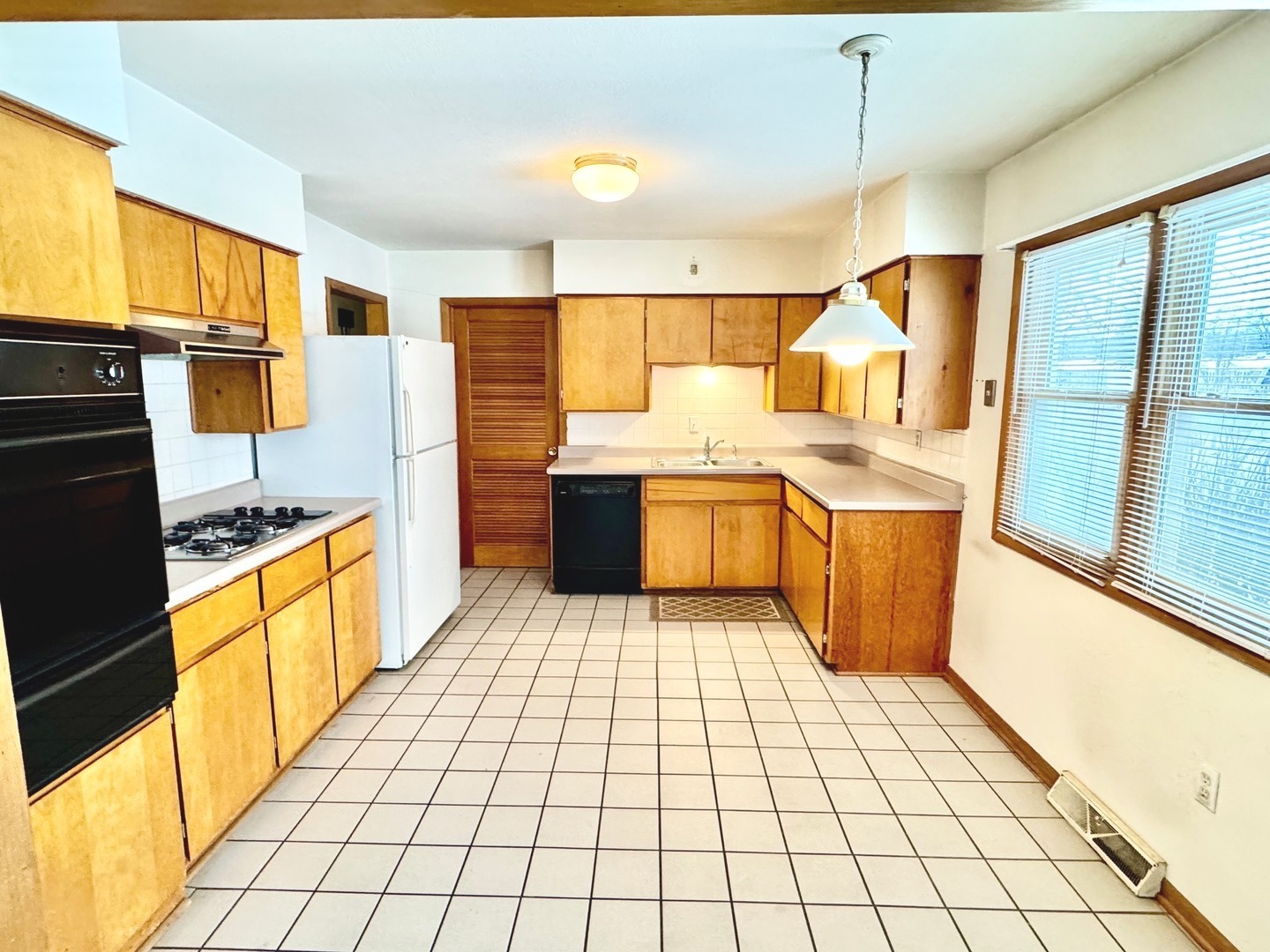219 William Street New Lenox, IL 60451 - Photo 8 of 29 a large kitchen with stainless steel appliances a stove a sink cabinets and a counter top space