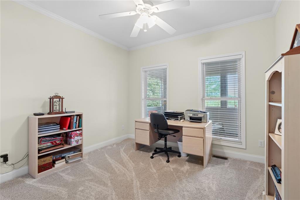 1168 Highland Road Sautee Nacoochee, GA 30571 - Photo 33 of 65 a view of a workspace with furniture and a window