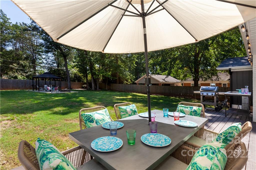 621 Wingrave Drive Charlotte, NC 28270 - Photo 46 of 48 a table and chairs in the garden