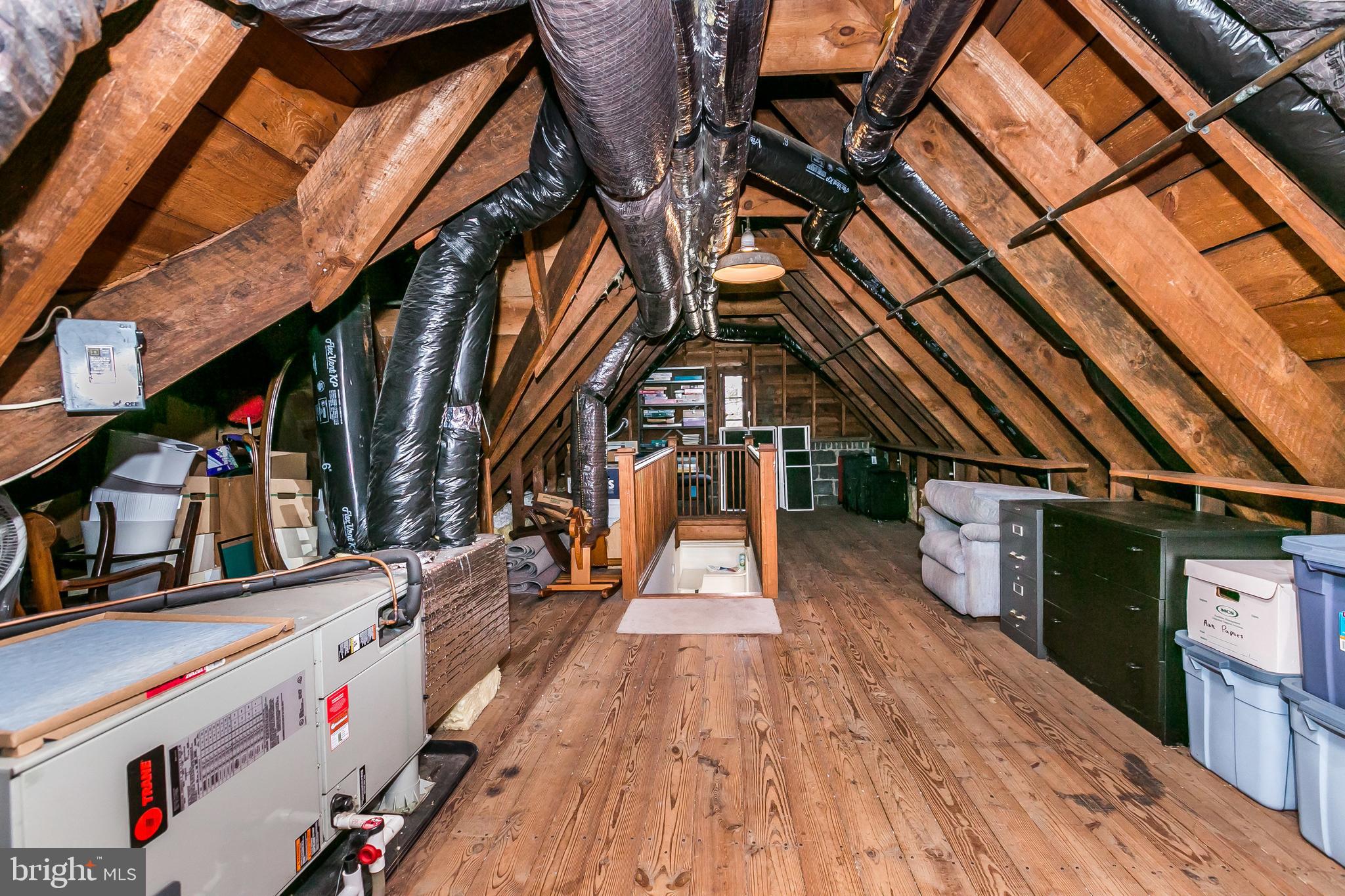 207 Tunbridge Road Baltimore, MD 21212 - Photo 33 of 43 The large attic is accessed by one of the bedrooms