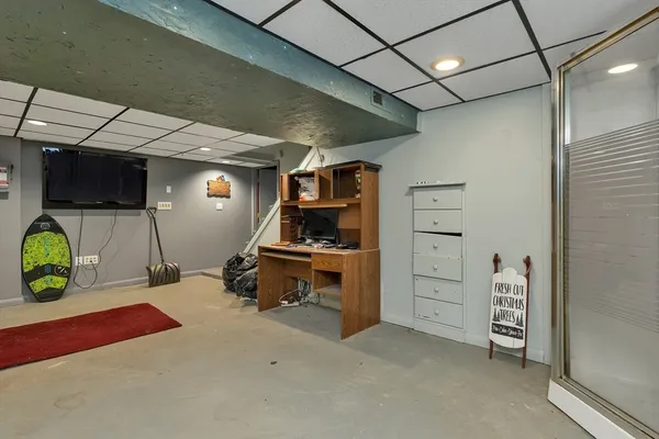 a room with storage and utility