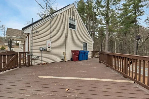 a view of a house with a balcony