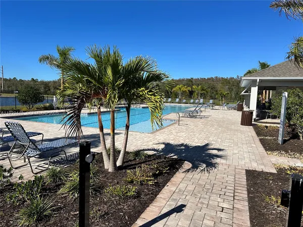 a view of outdoor space with seating area