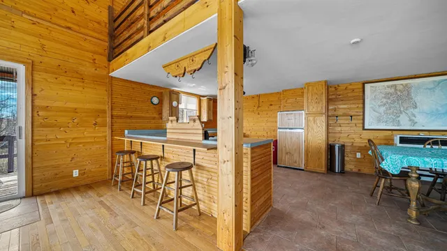 a kitchen with a stove and a sink