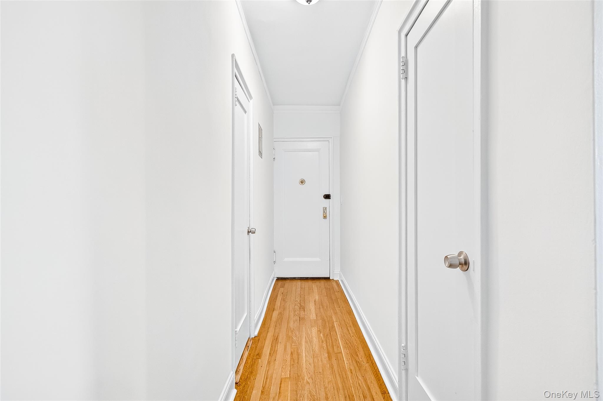 190 East Mosholu Parkway South, Unit 3C Bronx, NY 10458 - Photo 11 of 50 Hallway with light wood-style floors and baseboards
