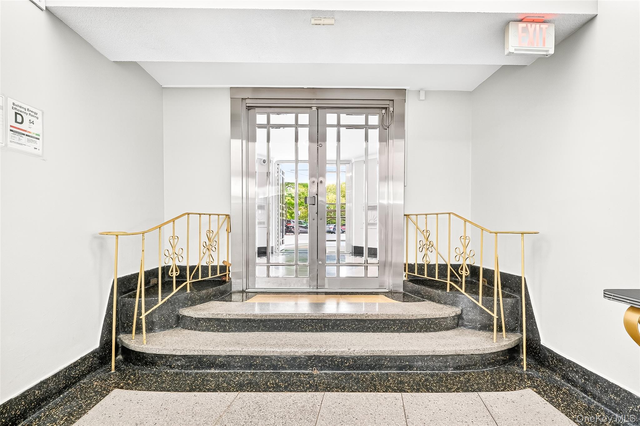 190 East Mosholu Parkway South, Unit 3C Bronx, NY 10458 - Photo 5 of 50 Staircase featuring french doors and baseboards