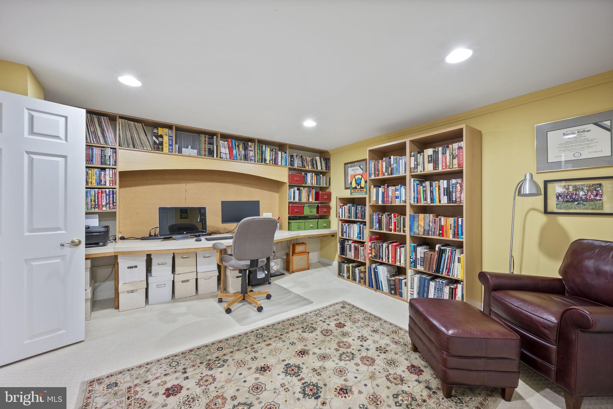 4310 Necker Avenue Nottingham, MD 21236 - Photo 43 of 56 a work room with furniture and a book shelf