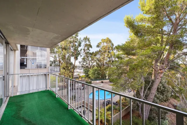 a view of a porch with a yard