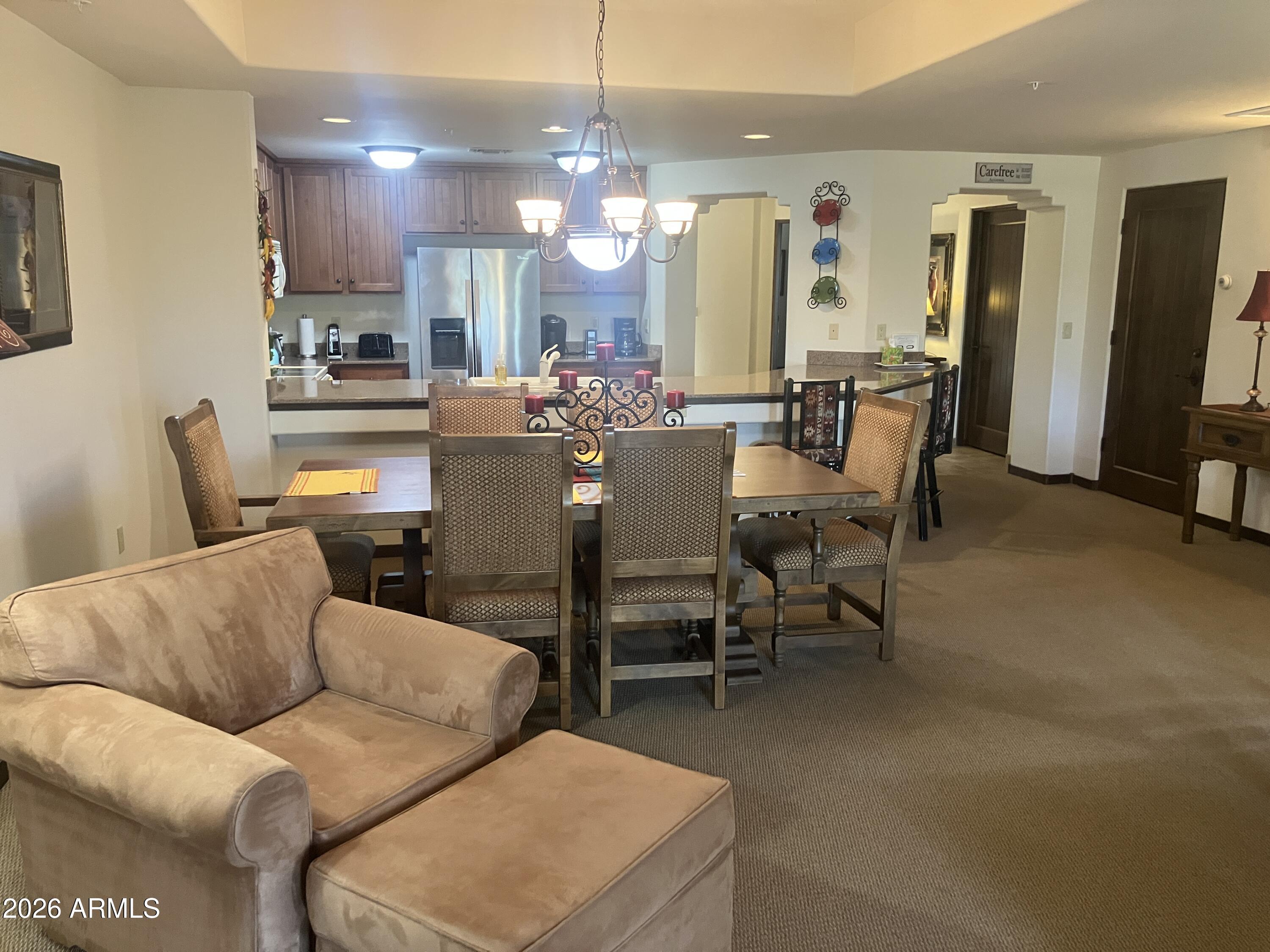 36601 North Mule Train Road, Unit 15A Carefree, AZ 85377 - Photo 12 of 31 Living Room - Kitchen