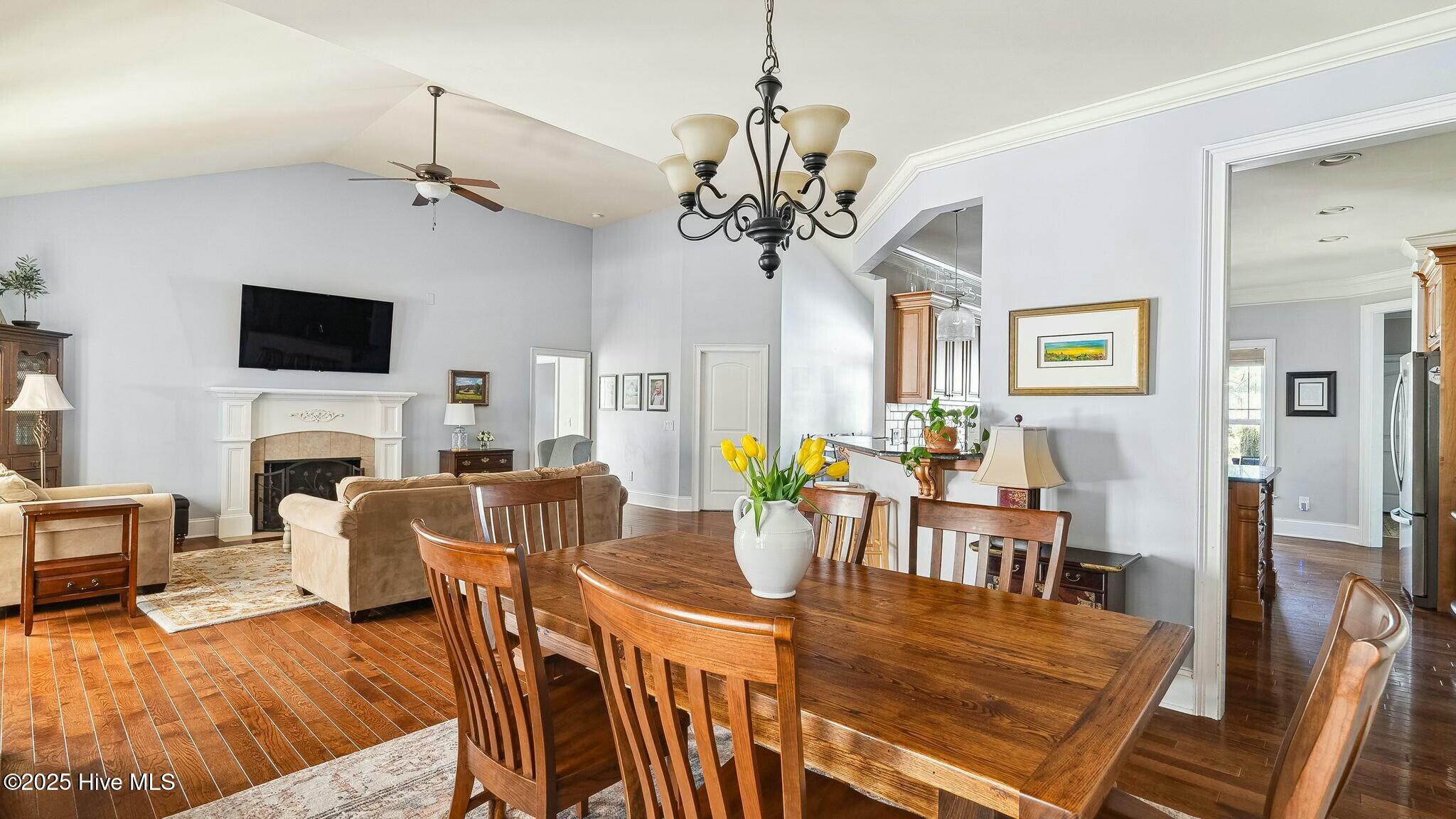 1215 Rays Bridge Road Whispering Pines, NC 28327 - Photo 13 of 54 Dining Area/Living