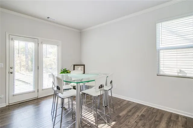 a bedroom with a bed and a walk in closet