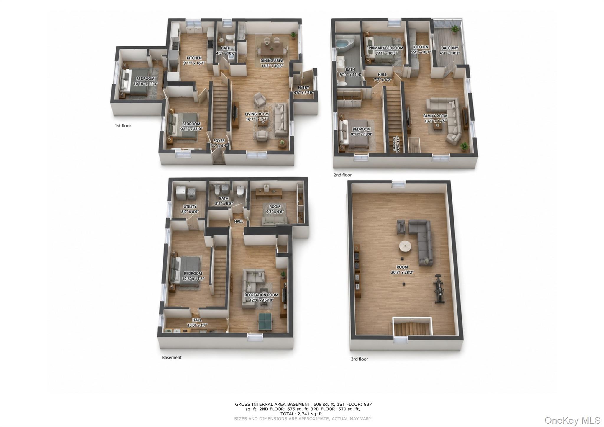 83-39 252nd Street Queens, NY 11426 - Photo 26 of 26 3D Floor plan