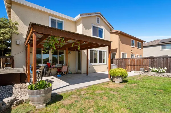 a view of a house with a patio