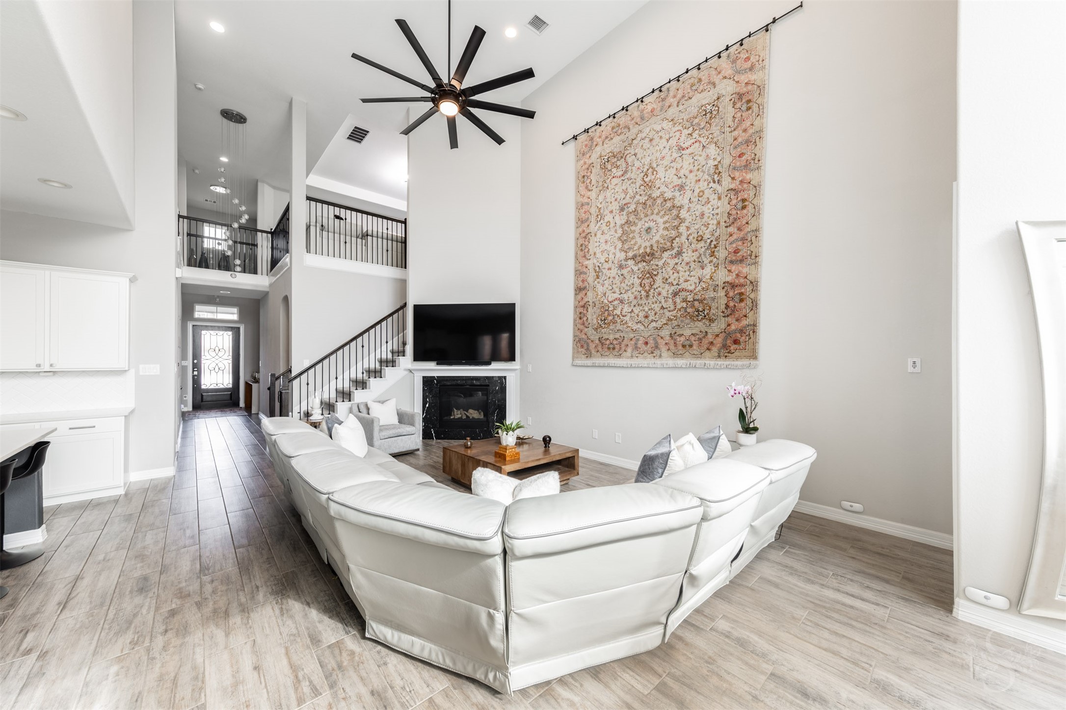 24123 Corinaldo Court Katy, TX 77493 - Photo 10 of 50 a living room with furniture and wooden floor