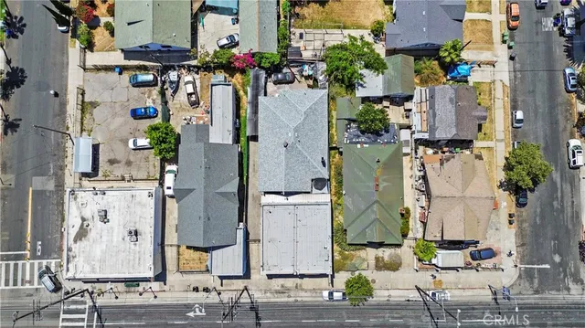 an aerial view of a city