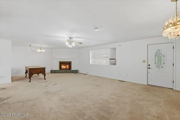 a view of an empty room