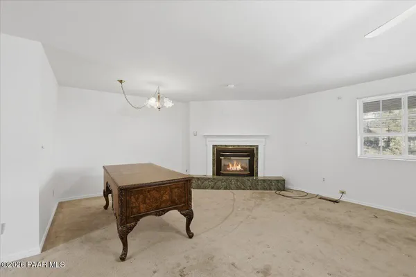 a room with furniture