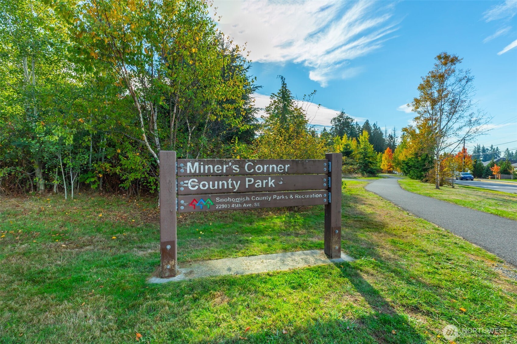 4730 228th Street Southeast Bothell, WA 98021 - Photo 36 of 37 a view of a park that has sign board
