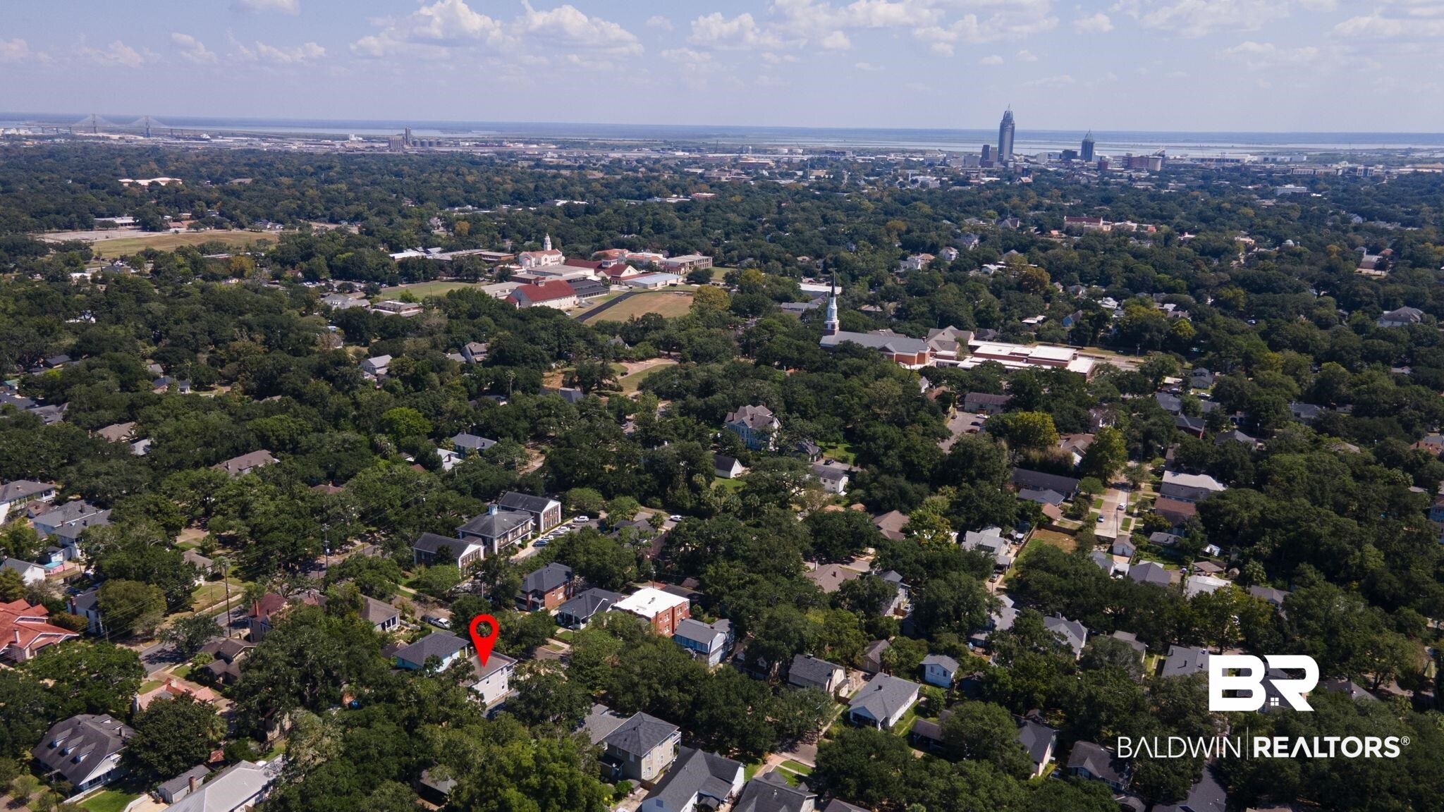 10 South Monterey Street Mobile, AL 36604 - Photo 40 of 45 Aerial view of property's location