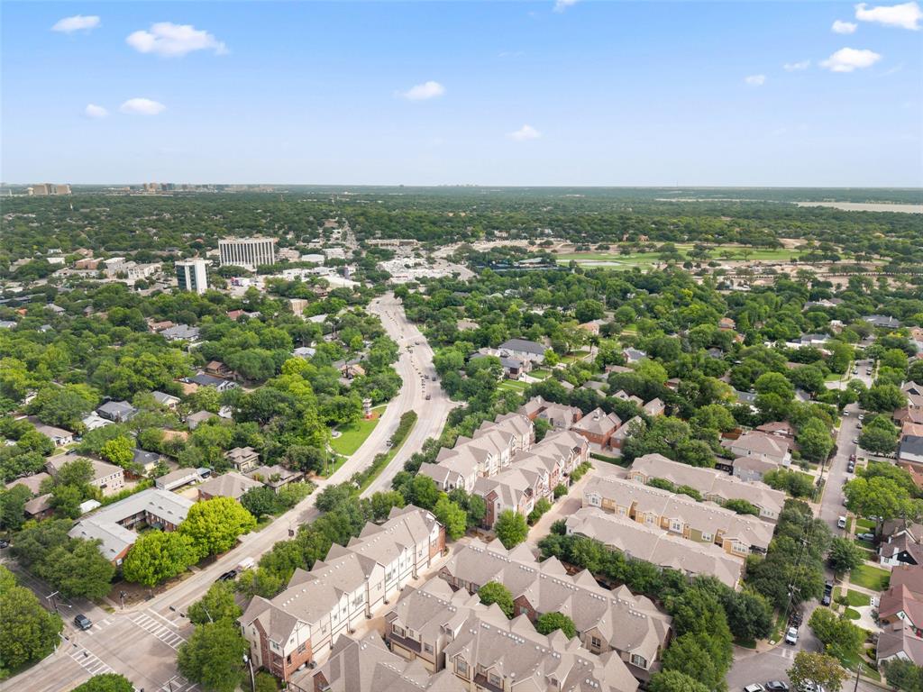 1600 Abrams Road, Unit 22 Dallas, TX 75214 - Photo 33 of 38 an aerial view of residential houses with outdoor space