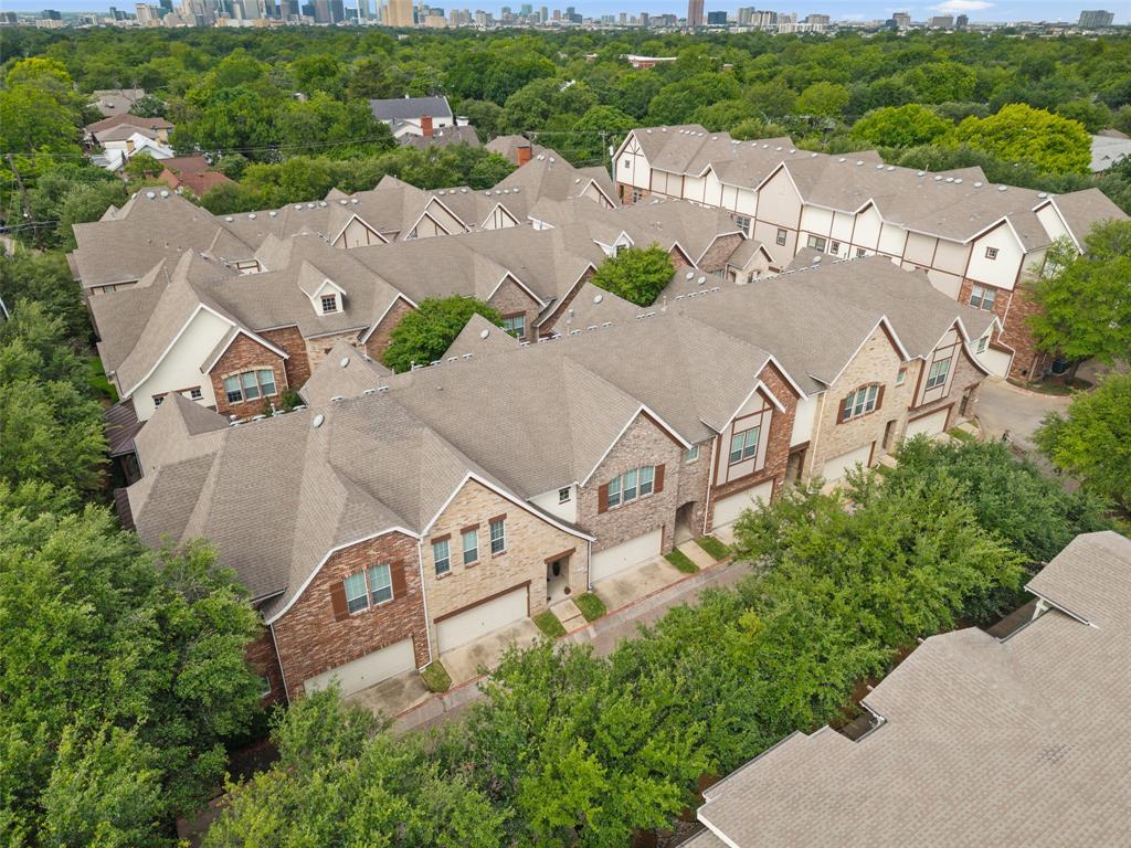 1600 Abrams Road, Unit 22 Dallas, TX 75214 - Photo 36 of 38 an aerial view of a house with a garden
