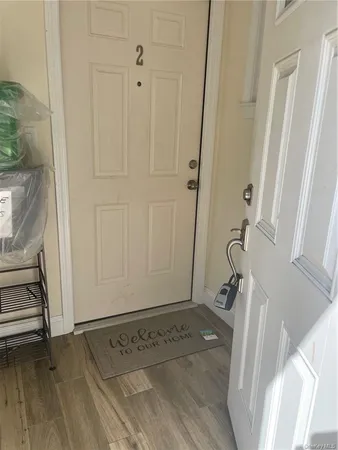 a view of an entryway with staircase