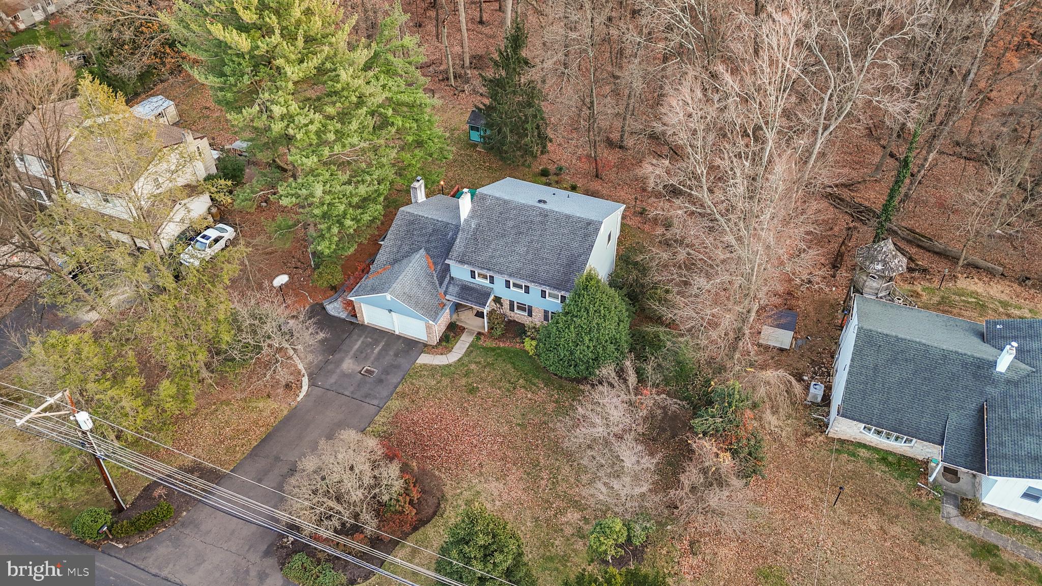 460 Rocksville Road Southampton, PA 18966 - Photo 38 of 59 an aerial view of a house with a yard and wooden fence