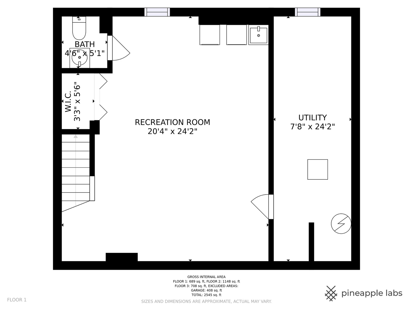 1251 Edgewood Road Lake Forest, IL 60045 - Photo 31 of 32 a black and white photo of a floor plan