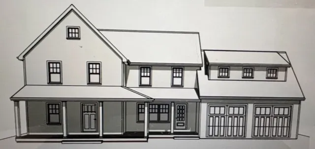 a view of a white house with large windows