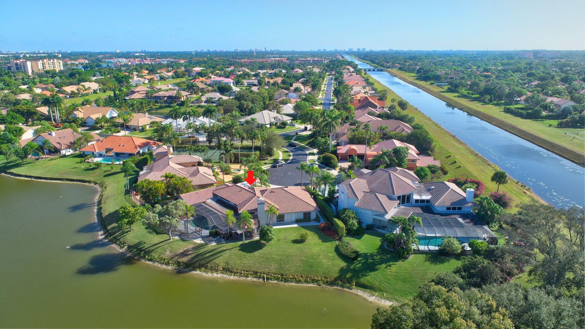 7287 Sidonia Court Boca Raton, FL 33433 - Photo 40 of 40 55_aerial lake side