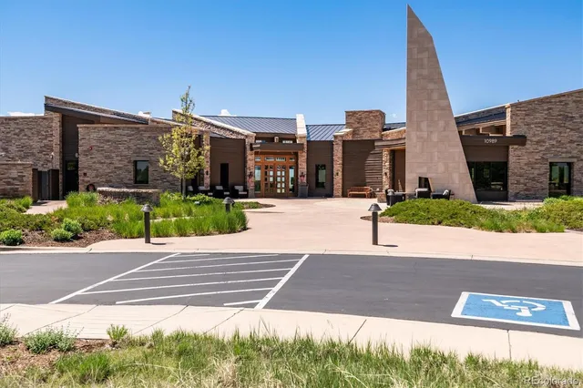 a view of a swimming pool with an ocean view
