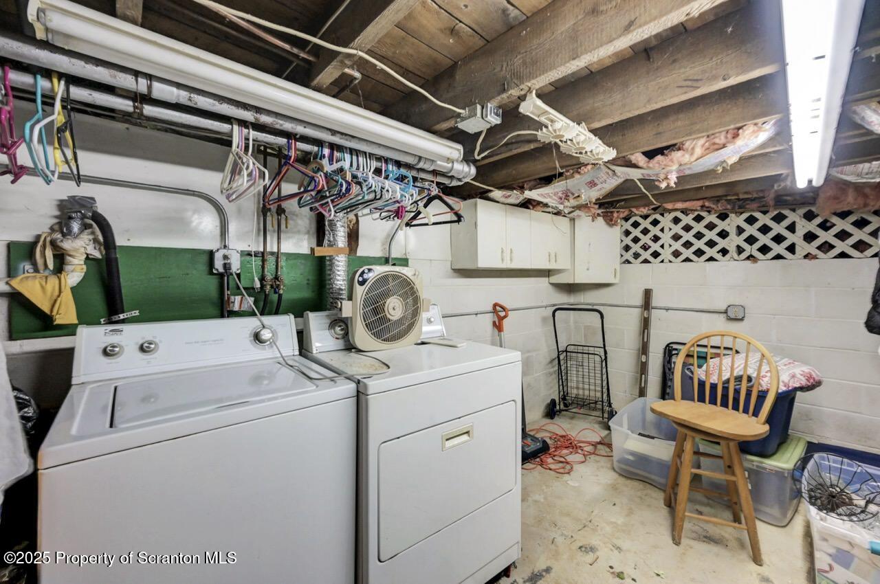 2035 Delaware Street Dunmore, PA 18512 - Photo 32 of 44 a utility room with dryer and washer