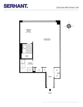 $3,500 | 240 East 55th Street, Unit 10A | Midtown East