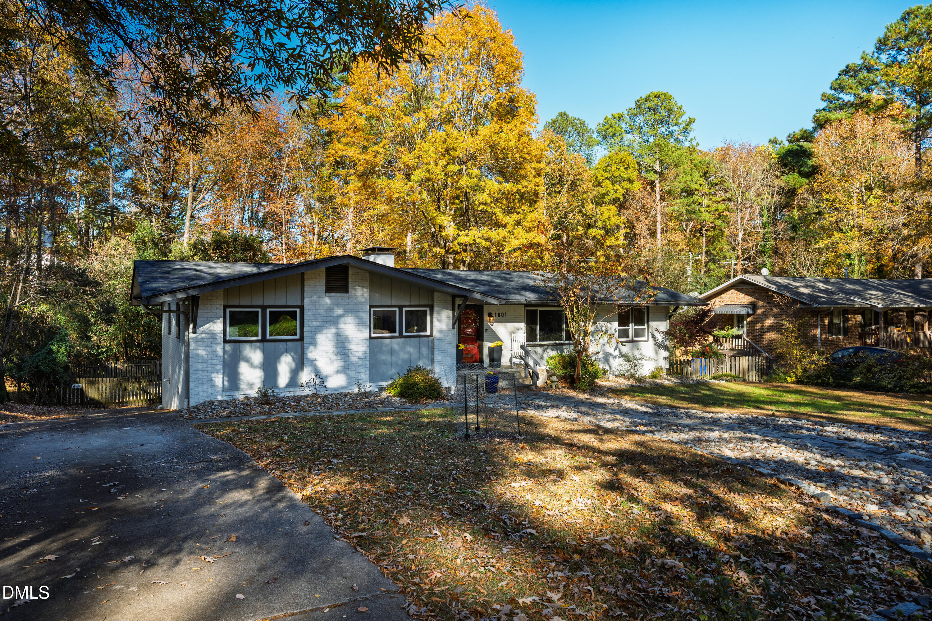 1801 Fountain Ridge Road Chapel Hill, NC 27517 - Photo 41 of 50 a front view of a house with a yard