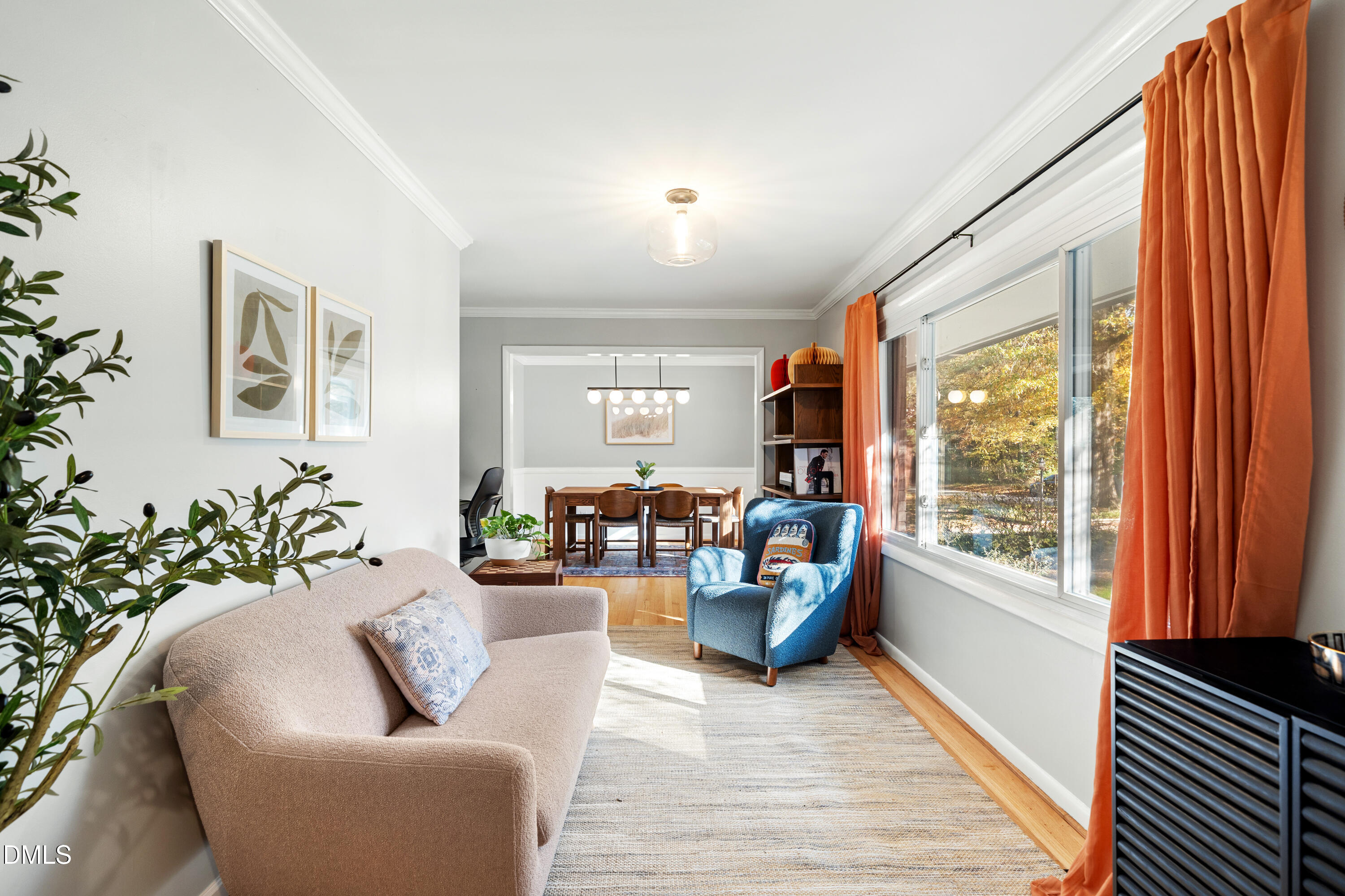 1801 Fountain Ridge Road Chapel Hill, NC 27517 - Photo 8 of 50 a living room with furniture and a large window