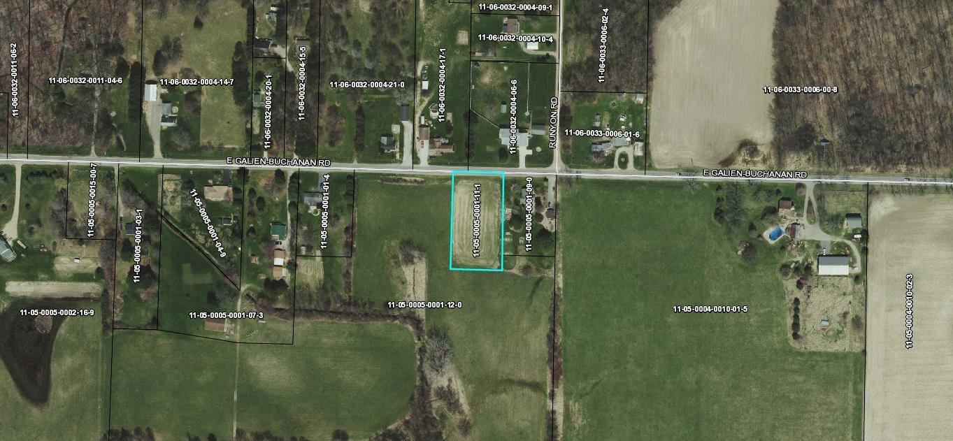0 East Galien Buchanan Road Buchanan, MI 49107 - Photo 5 of 5 Galien-Buchanan Rd Overhead