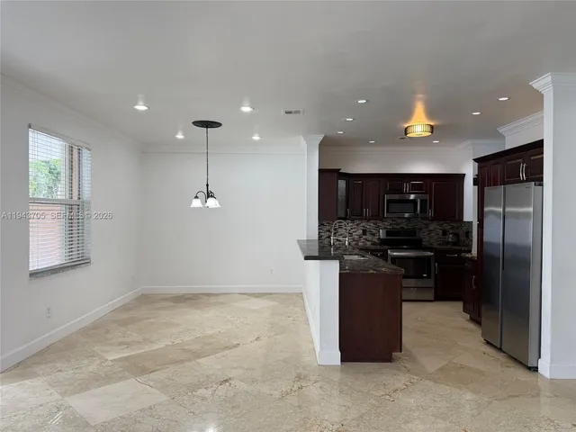 a view of an outdoor space and a yard