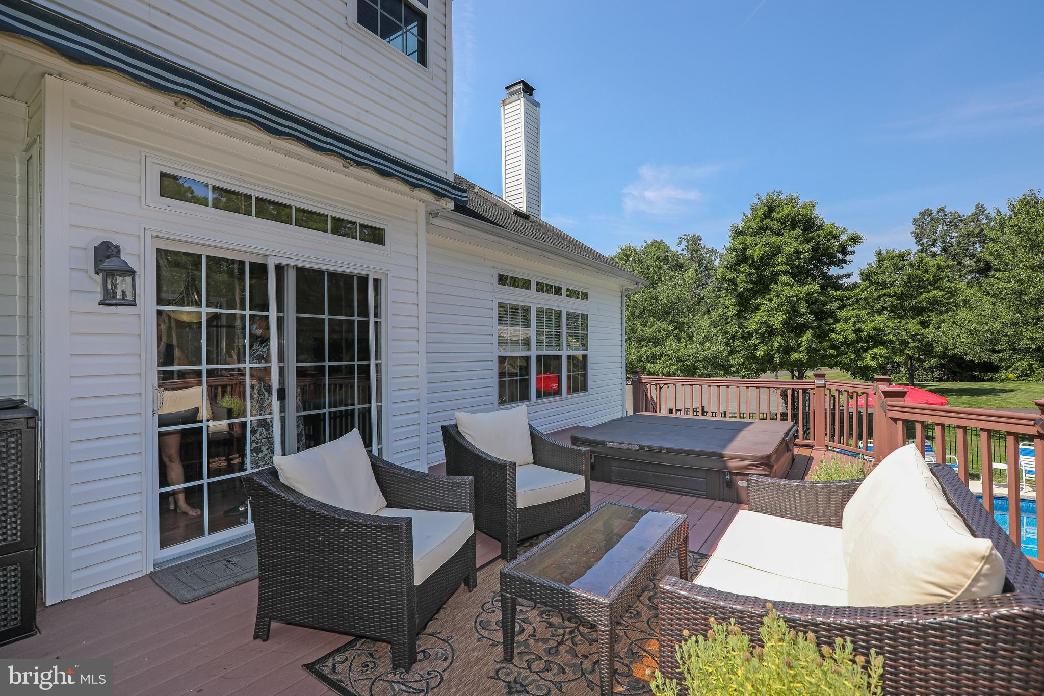 17 Nelson Drive Medford, NJ 08055 - Photo 42 of 47 Trex Deck and Hot Tub