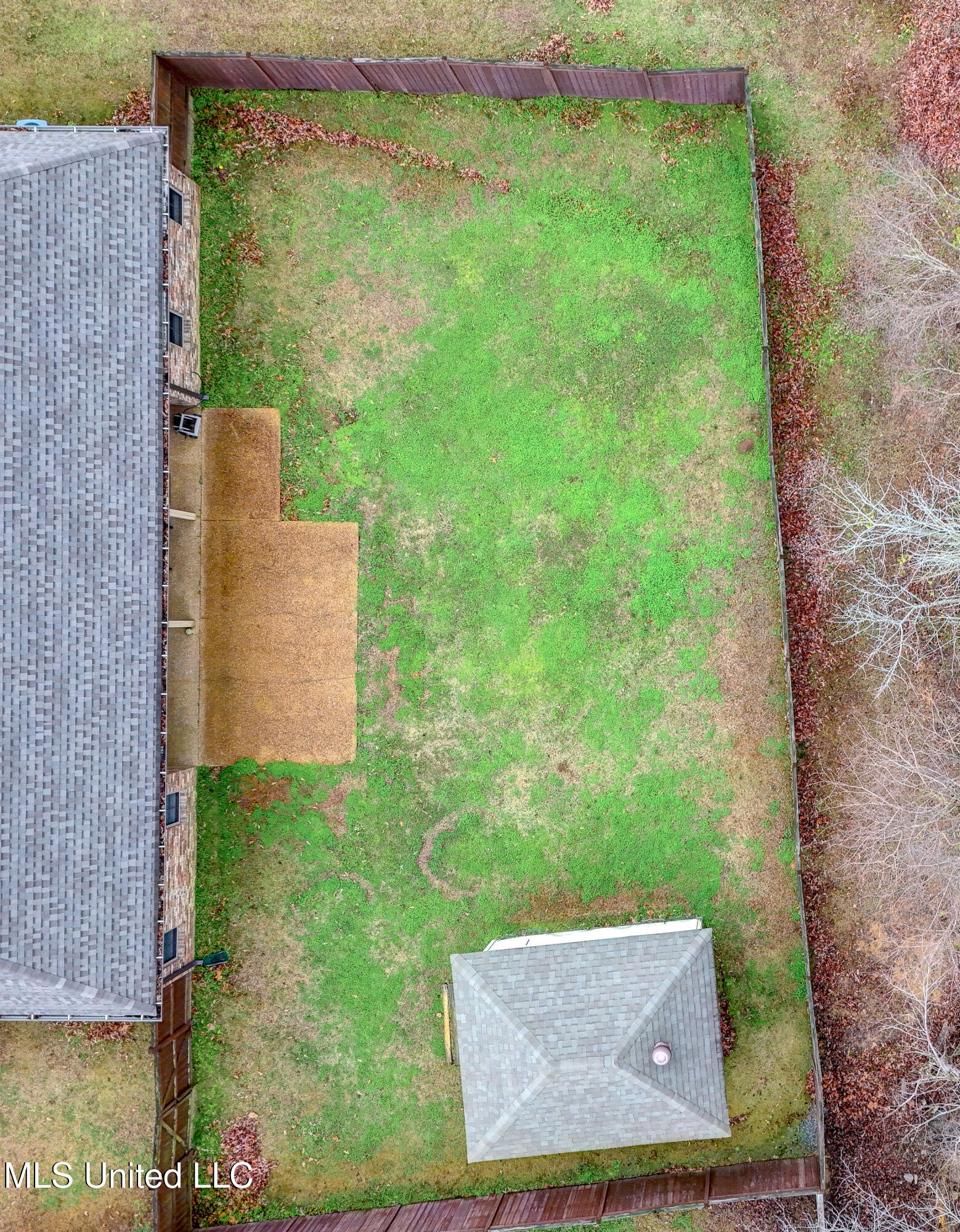 127 Rockbridge Crossing Clinton, MS 39056 - Photo 43 of 55 Aerial Fenced Yard View