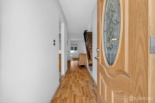 a very nice looking room with a white door