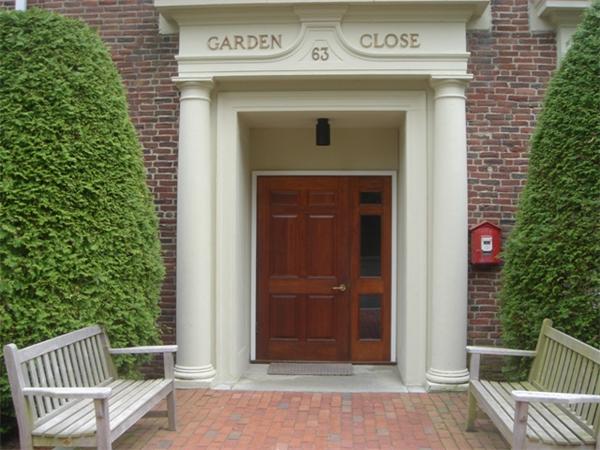 63 Garden Road, Unit G8 Wellesley, MA 02481 - Photo 1 of 12 a view of front door and porch
