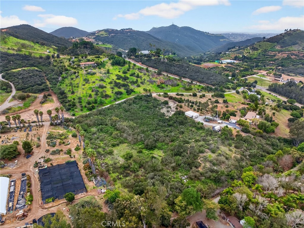 0 Rainbow Glen Fallbrook, CA 92028 - Photo 9 of 15 an aerial view of residential house with outdoor space and mountain view