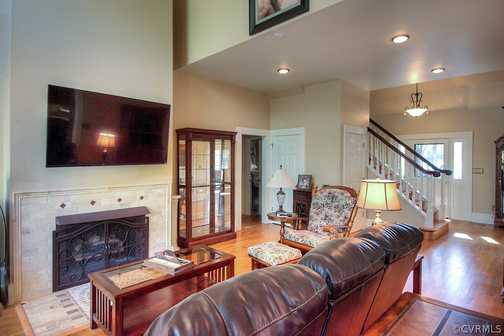 1060 Butler Branch Road Petersburg, VA 23805 - Photo 15 of 46 The gas fireplace has the same lovely Travertine t