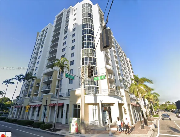 a front view of a building