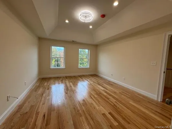 a view of a room that has a window
