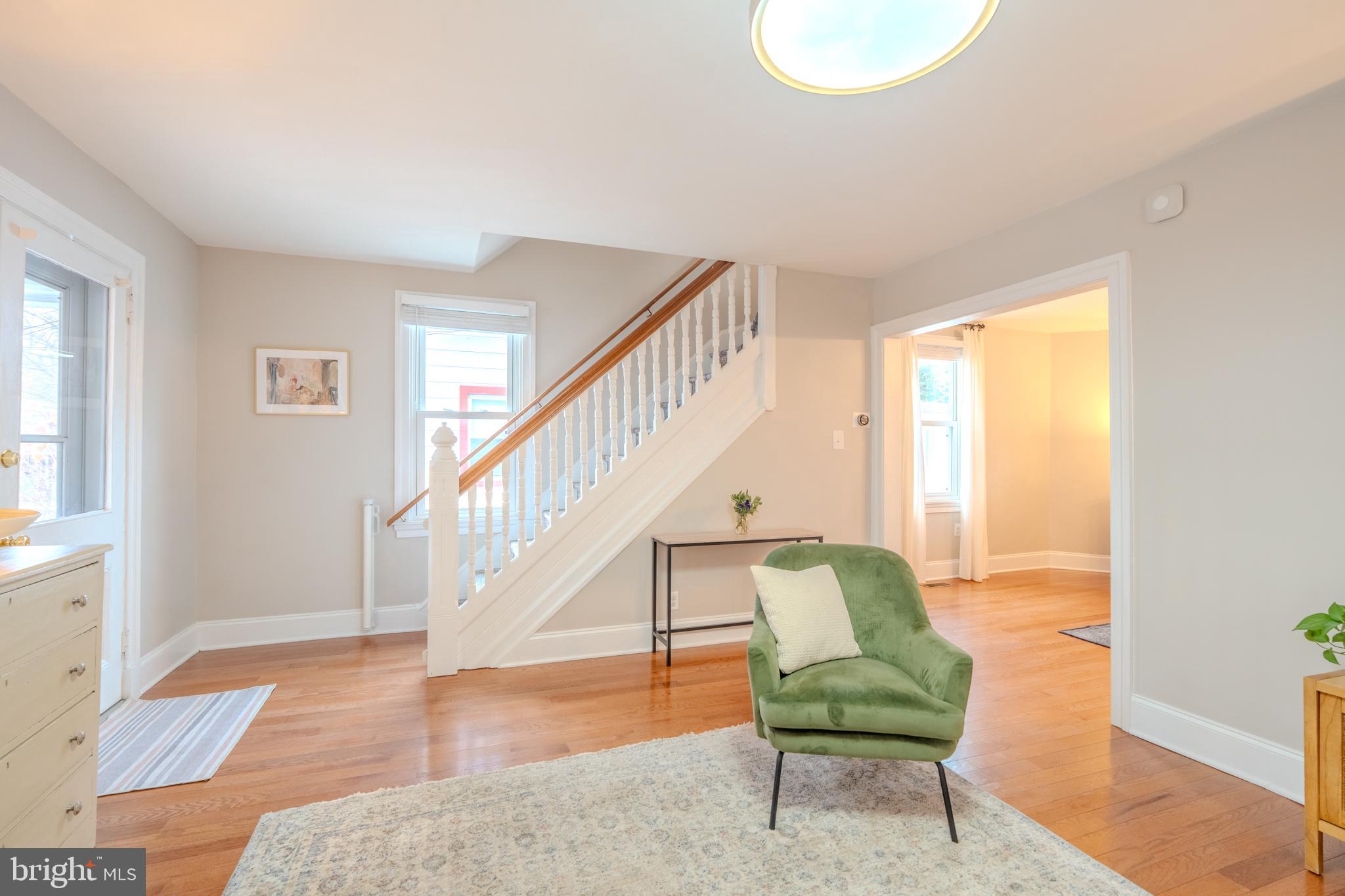 315 West Spring Avenue Ardmore, PA 19003 - Photo 8 of 42 a view of staircase with furniture and a potted plant